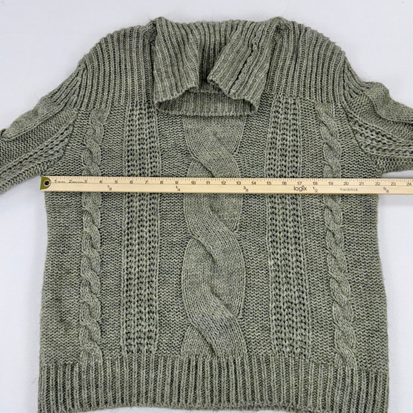 Pietro Brunelli Women's Himalaya Chunky Wool Blend Maternity Sweater Small Green - Picture 12 of 15